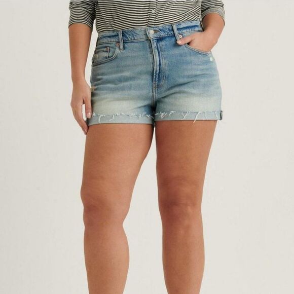 Lucky Brand Boyfriend Jean Short Size 14 - Picture 1 of 11